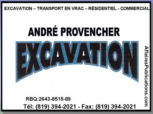 ANDRÉ PROVENCHER EXCAVATION