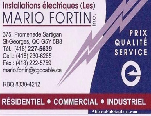 INSTALLATIONS ÉLECTRIQUES MARIO FORTIN
