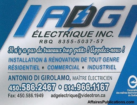ADG ÉLECTRIQUE INC