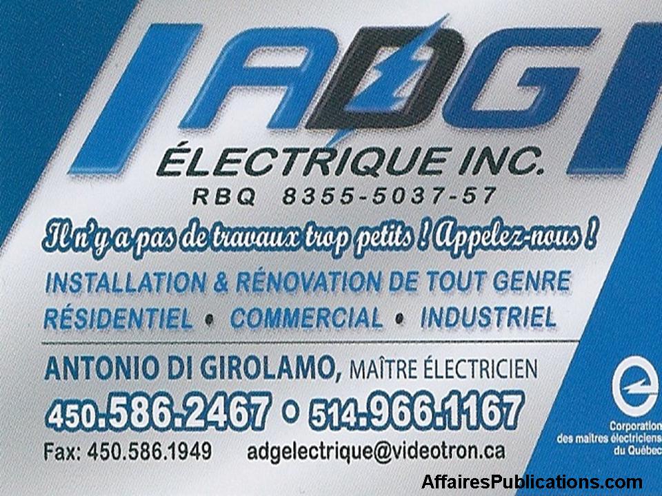 ADG ÉLECTRIQUE INC