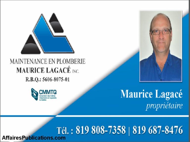 MAINTENANCE EN PLOMBERIE MAURICE LAGACÉ