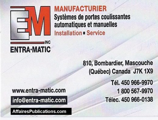 ENTRA-MATIC INC
