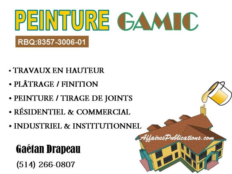 PEINTURE GAMIC INC