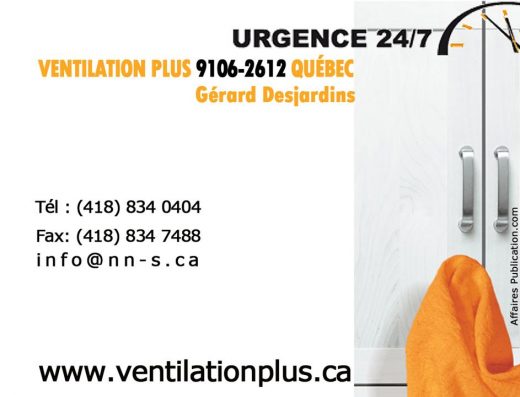 VENTILATION PLUS INC