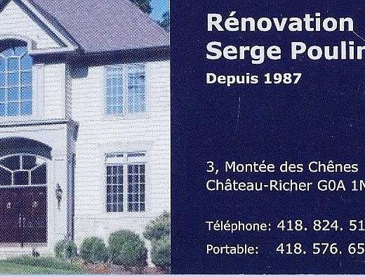 RÉNOVATION SERGE POULIN