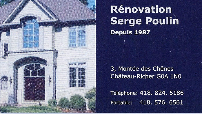 RÉNOVATION SERGE POULIN