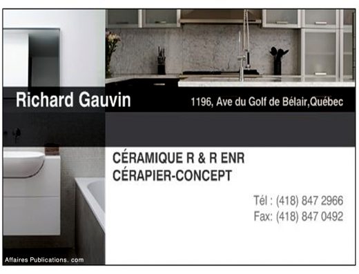 CÉRAMIQUE R & R ENR