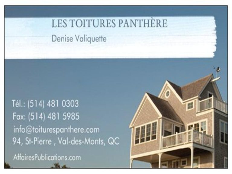LES TOITURES PANTHÈRE