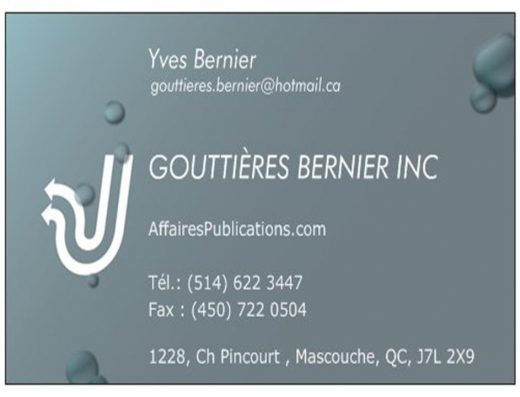 GOUTTIÈRES BERNIER INC