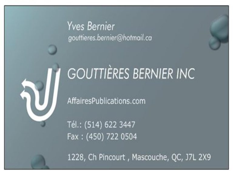 GOUTTIÈRES BERNIER INC