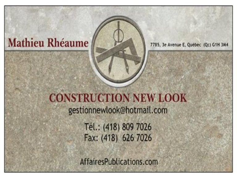 CONSTRUCTION NEW LOOK