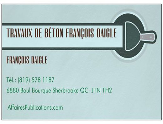 TRAVAUX DE BÉTON FRANÇOIS DAIGLE