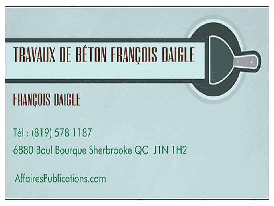 TRAVAUX DE BÉTON FRANÇOIS DAIGLE