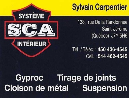 SYSTÈME INTÉRIEUR SCA