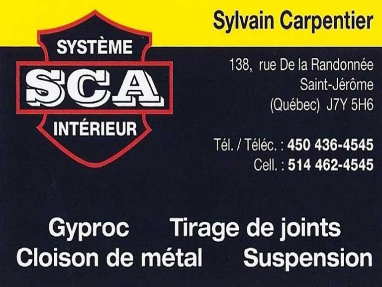 SYSTÈME INTÉRIEUR SCA