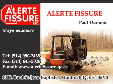 ALERTE FISSURE