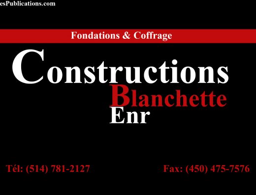 CONSTRUCTIONS BLANCHETTE ENR