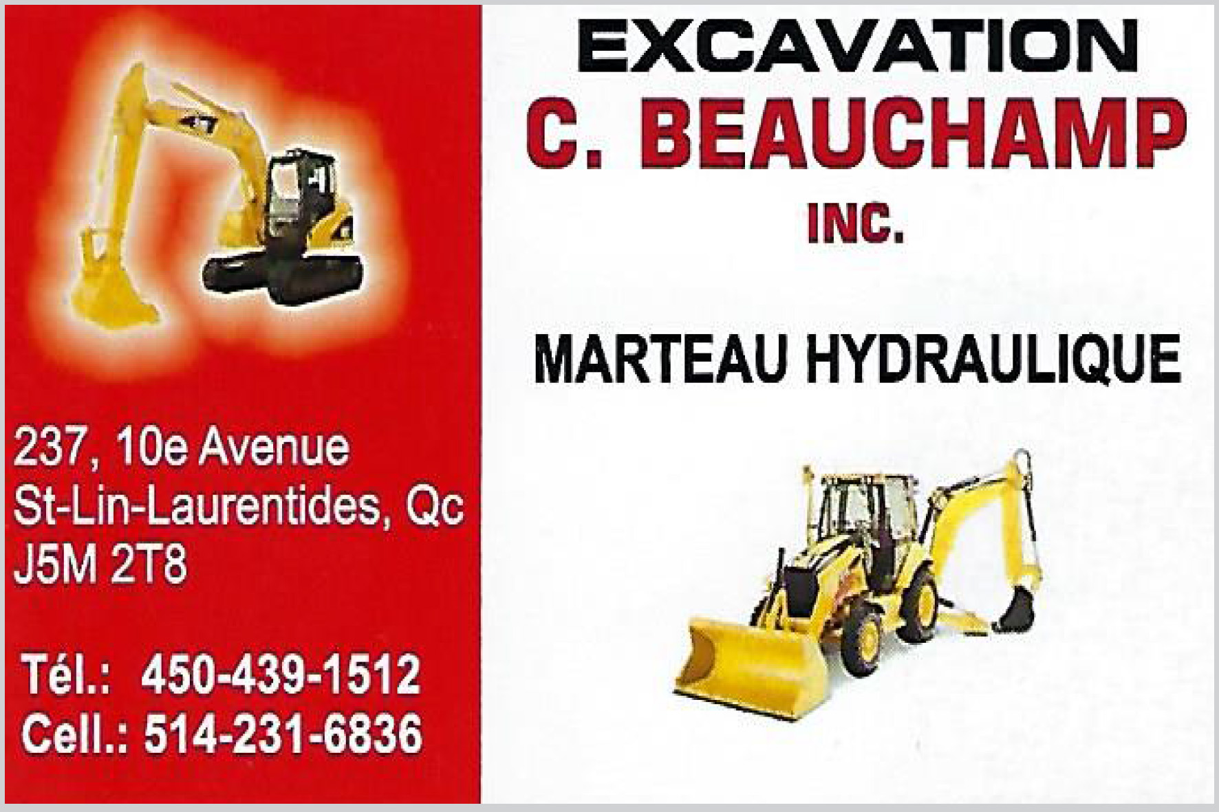 EXCAVATION C BEAUCHAMP INC