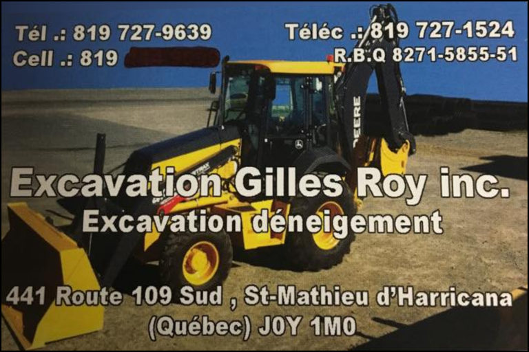 EXCAVATION GILLES ROY INC