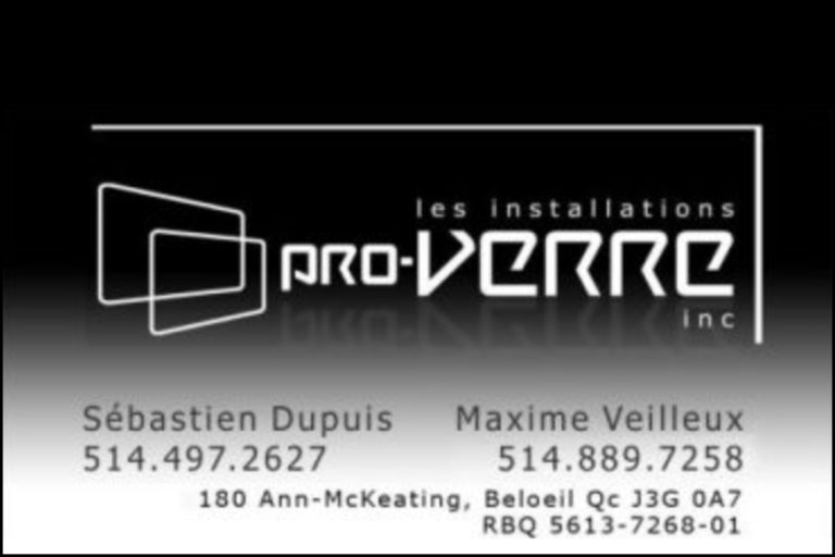 INSTALLATIONS PRO-VERRE