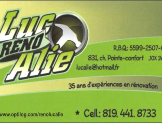 RÉNOVATION LUC ALIE