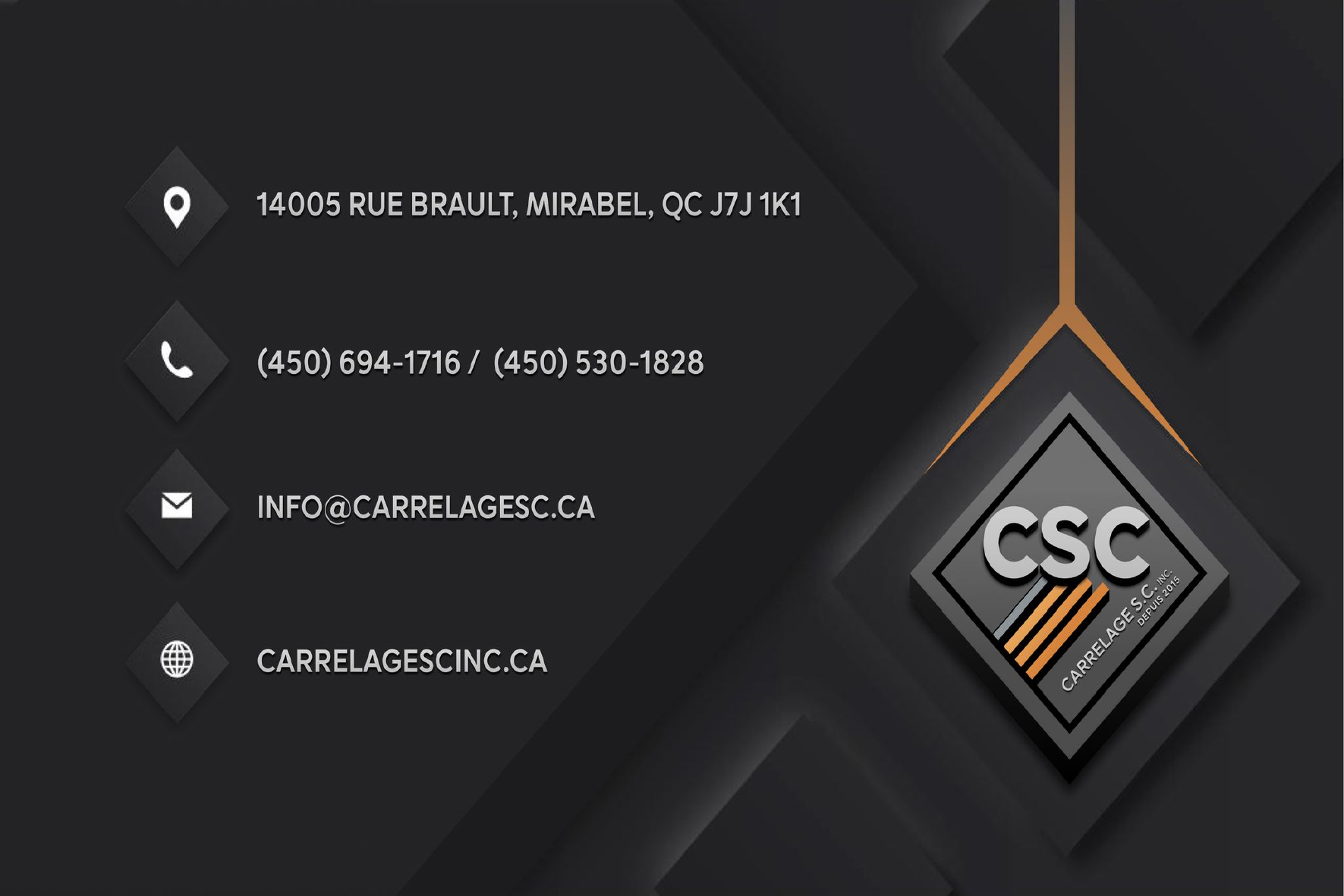 CARRELAGE S.C. INC