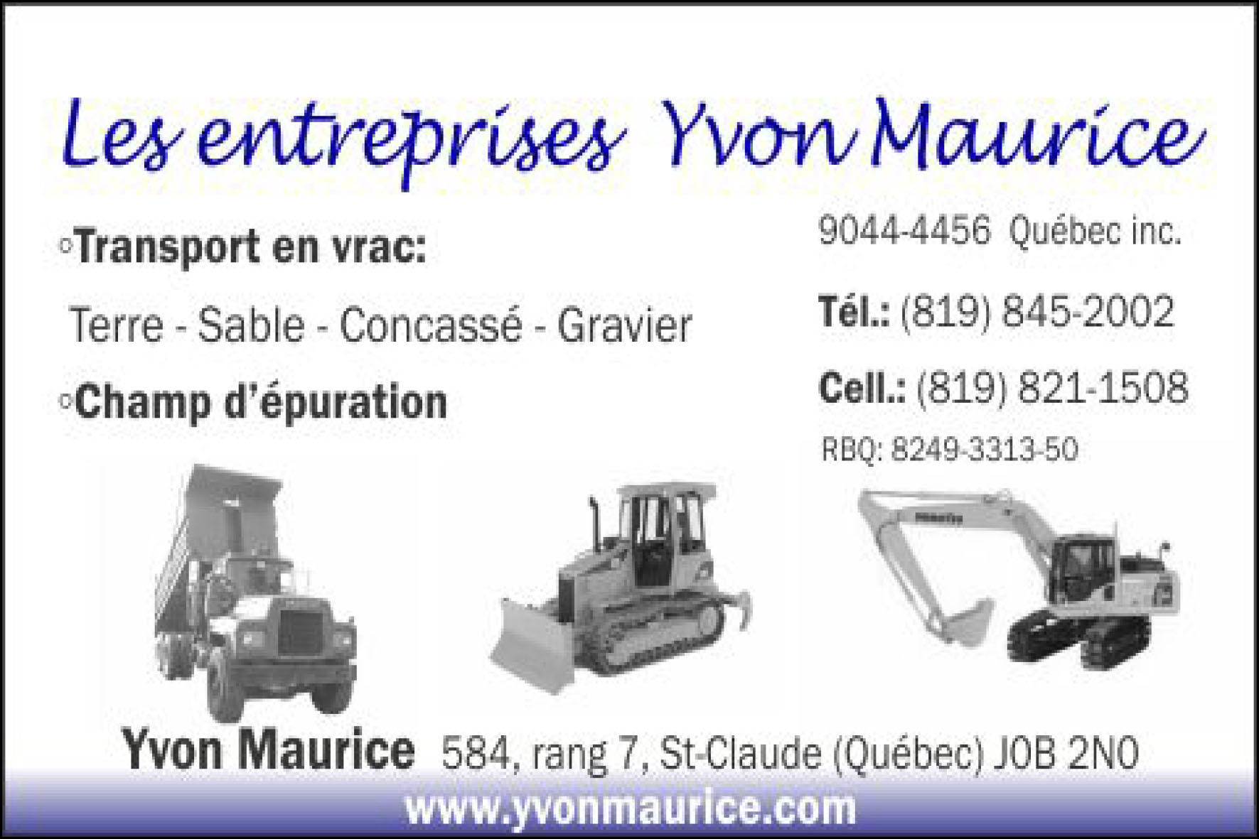 LES ENTREPRISES YVON MAURICE