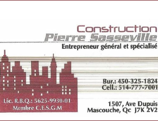 CONSTRUCTION PIERRE SASSEVILLE