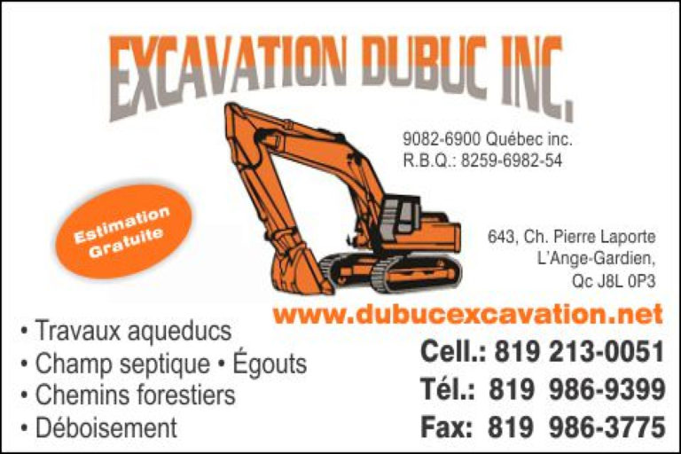 DUBUC EXCAVATION INC 9082-6900 QUÉBEC INC