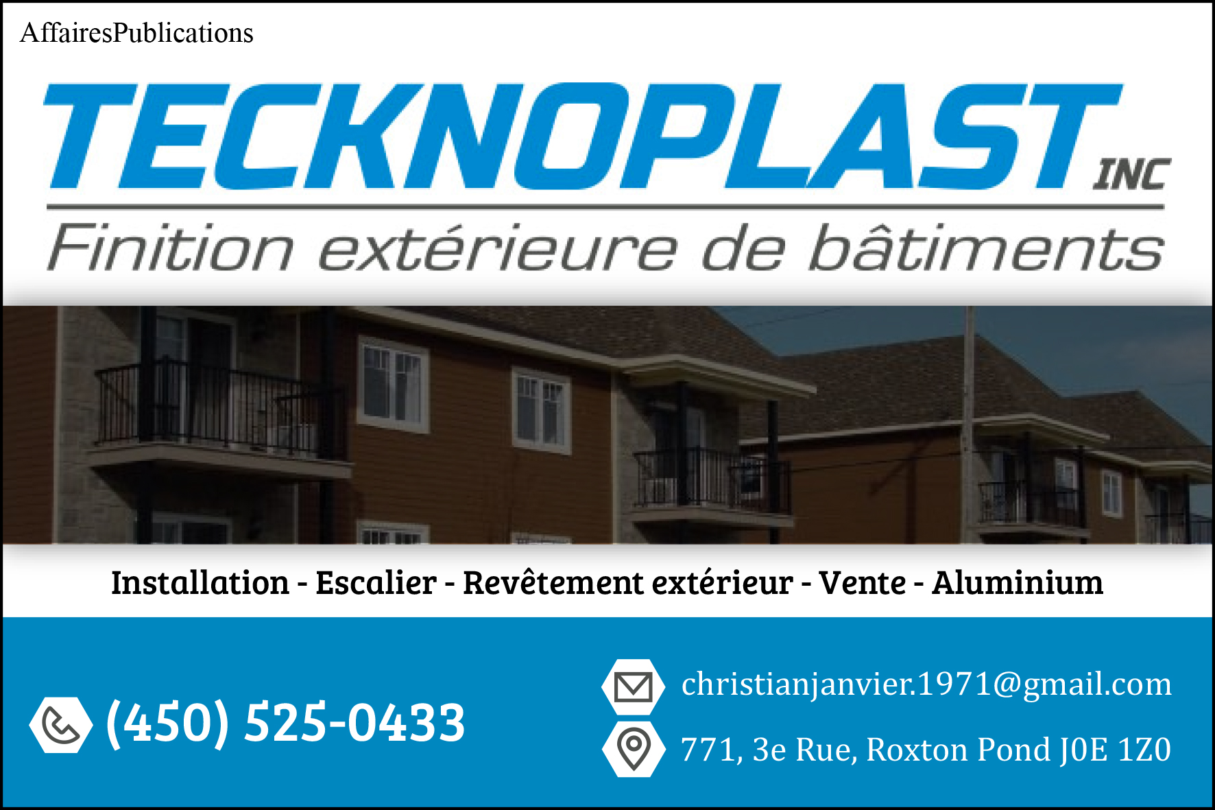 FIBRE DE VERRE TECKNOPLAST INC
