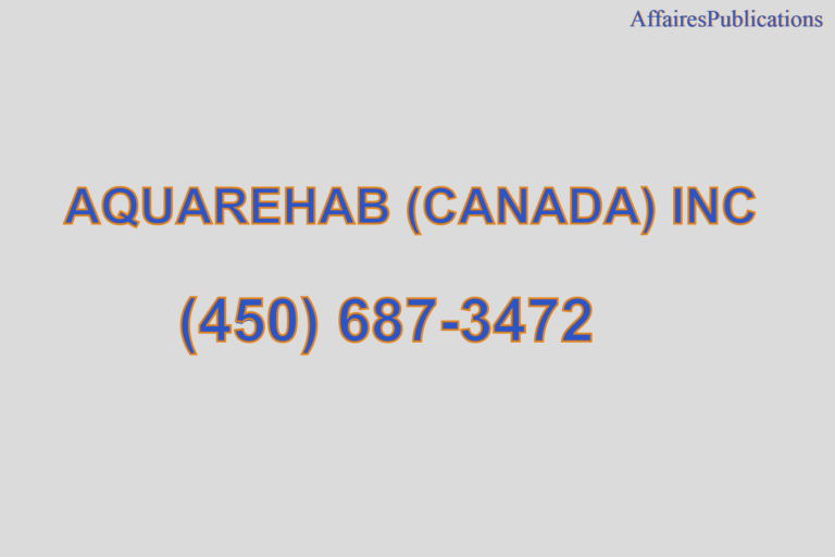 AQUAREHAB (CANADA) INC