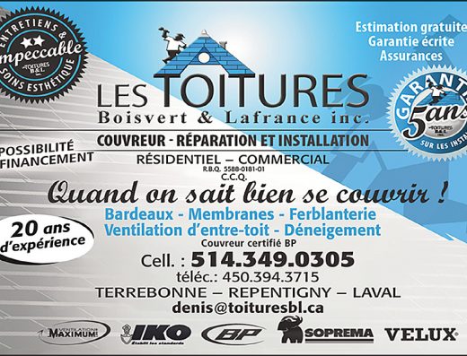 LES TOITURES BOISVERT & LAFRANCE INC