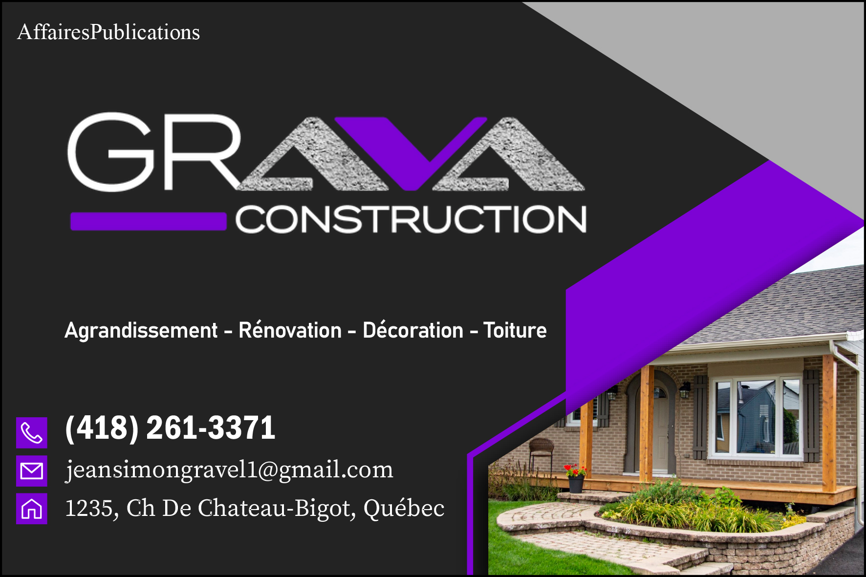 CONSTRUCTION GRAVA INC