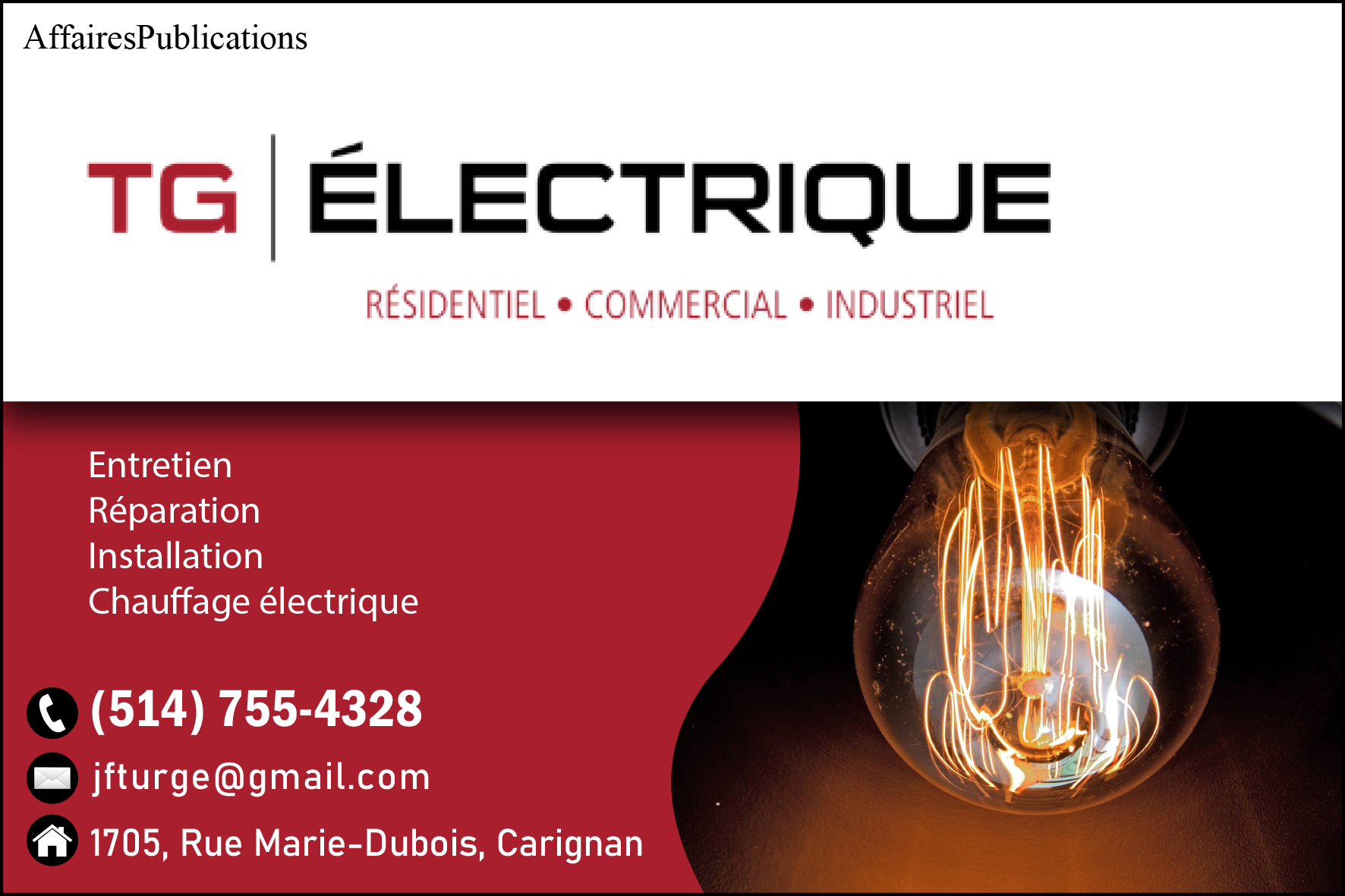 TG ÉLECTRIQUE