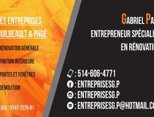 ENTREPRISES GUILBEAULT & PAGÉ