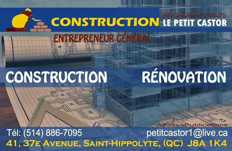 CONSTRUCTION LE PETIT CASTOR