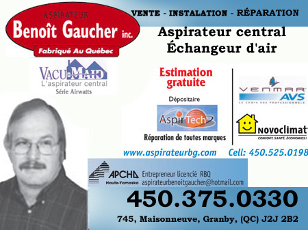 ASPIRATEUR BENOIT GAUCHER