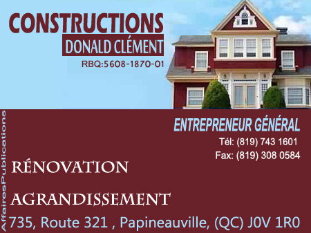 CONSTRUCTIONS  DONALD CLÉMENT