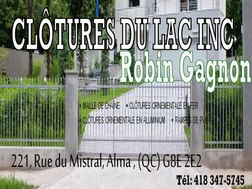 CLÔTURES DU LAC INC