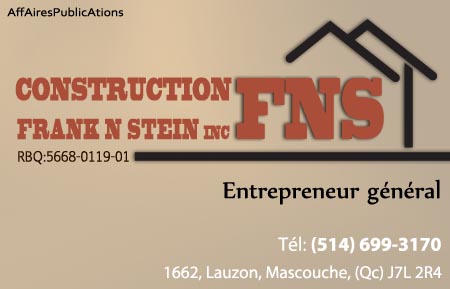 CONSTRUCTION FRANK N STEIN INC CONSTRUCTION FNS