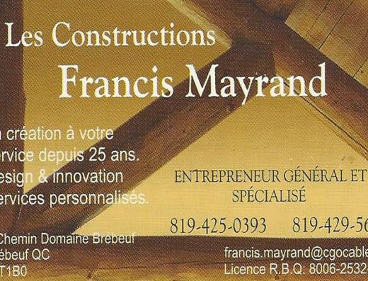 LES CONSTRUCTIONS FRANCIS MAYRAND