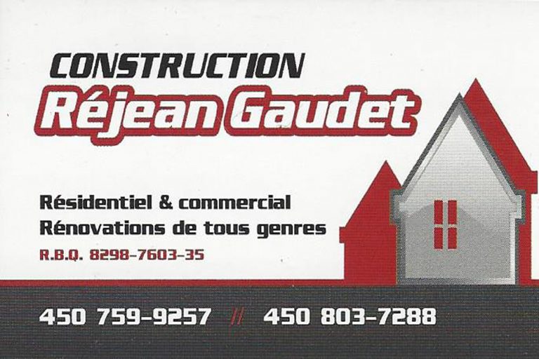 CONSTRUCTION RÉJEAN GAUDET
