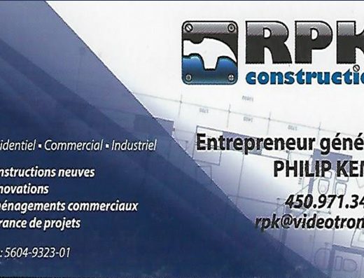 ENTREPRISES RPK  INC