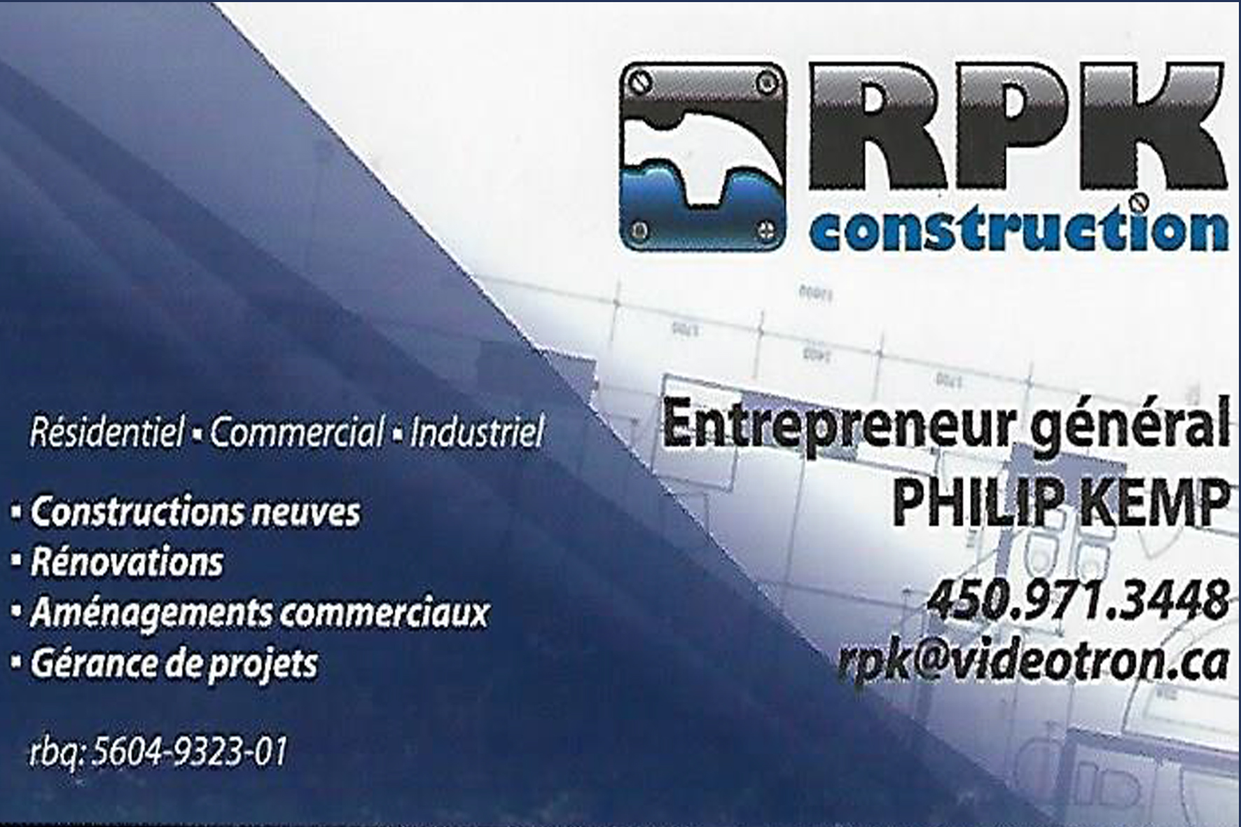 ENTREPRISES RPK  INC