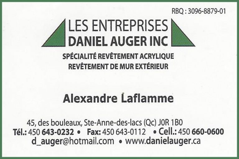 ENTREPRISES DANIEL AUGER INC