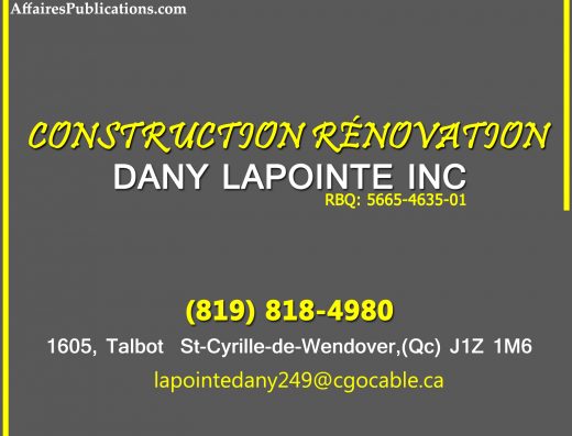 CONSTRUCTION RÉNOVATION DANY LAPOINTE INC
