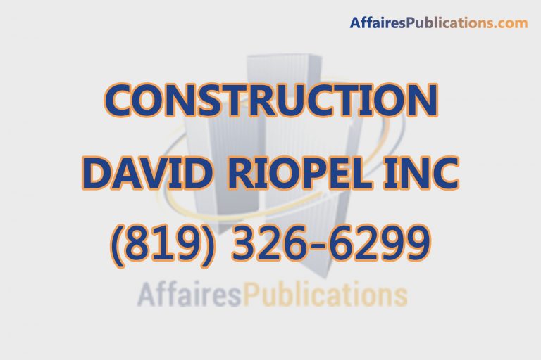 CONSTRUCTION DAVID RIOPEL INC