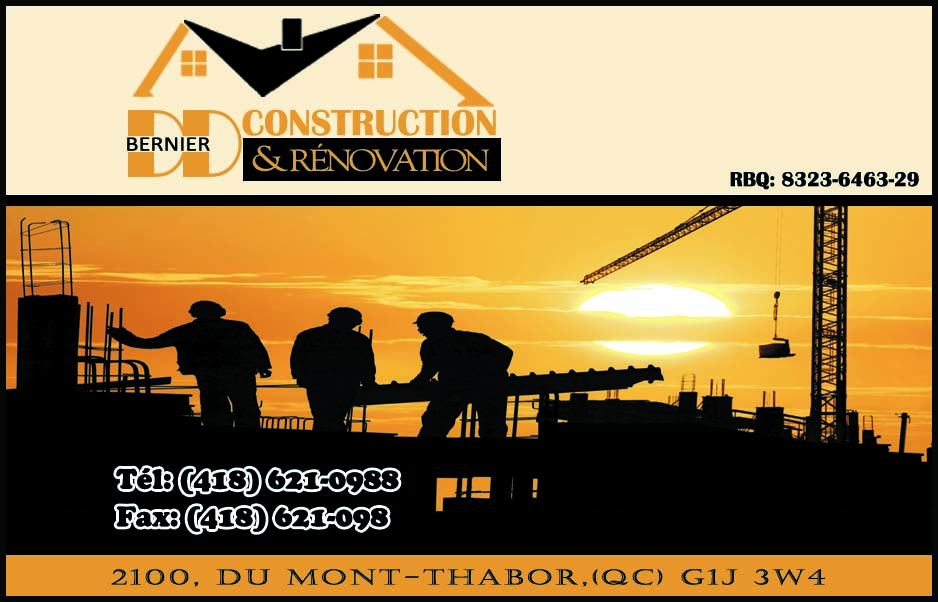CONSTRUCTION ET RÉNOVATION DD BERNIER