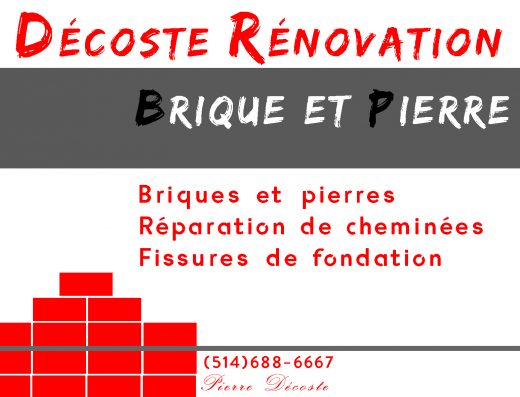 DECOSTE RÉNOVATIONS BRIQUES & PIERRES