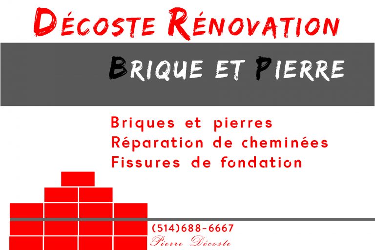 DECOSTE RÉNOVATIONS BRIQUES & PIERRES